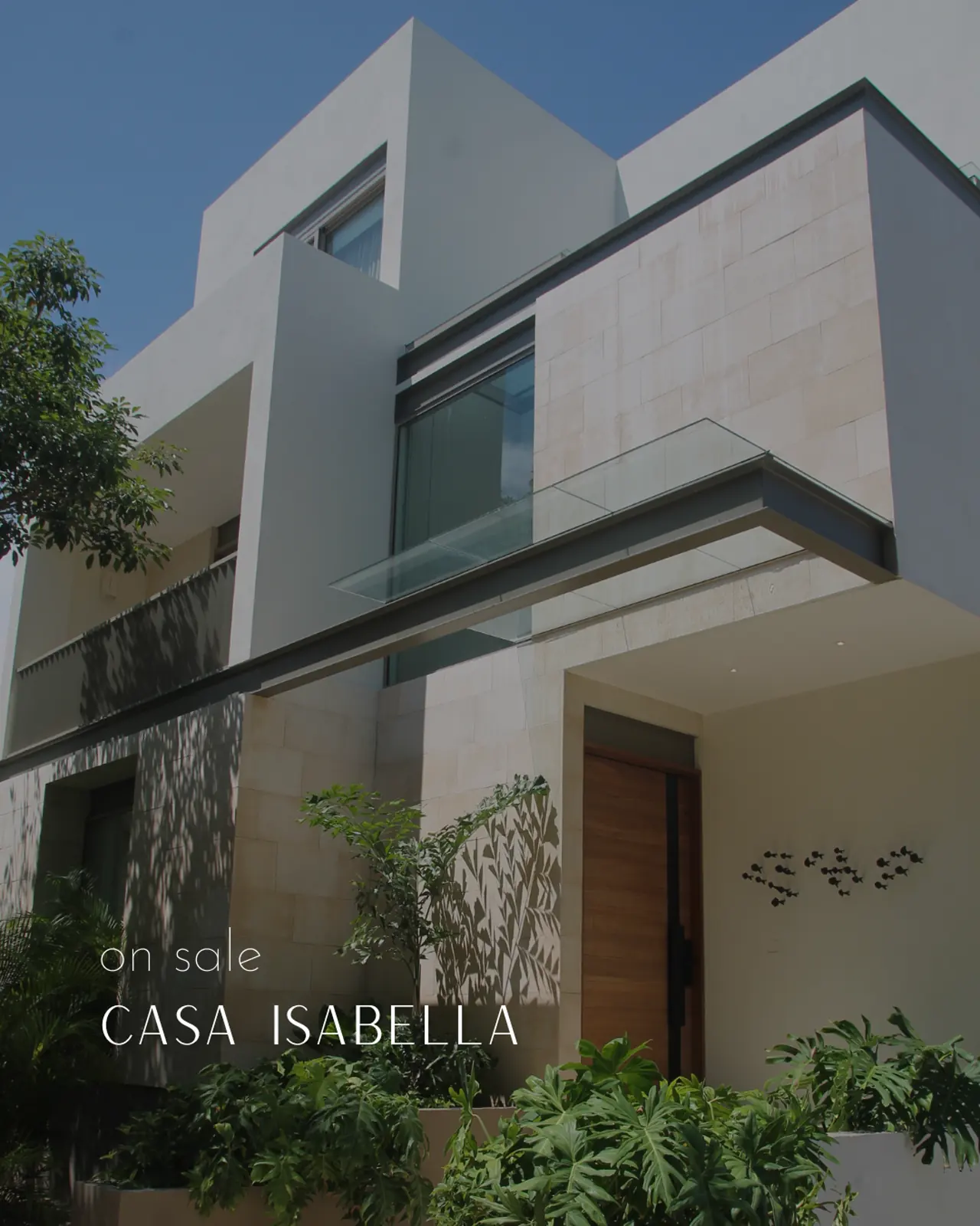 Fachada de Casa Isabella, Puerto Cancún
